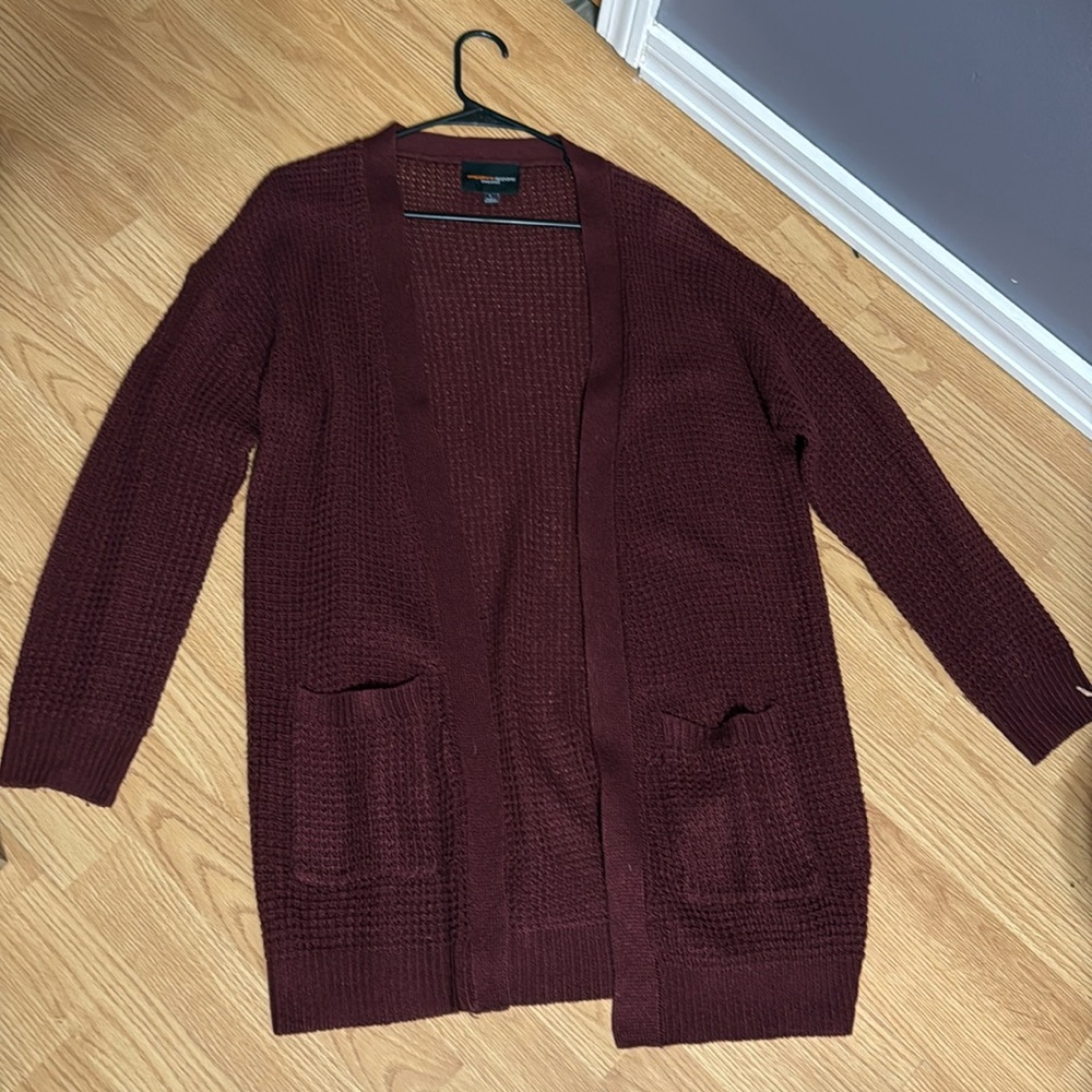 “Ambiance Apparel” Maroon Sweater